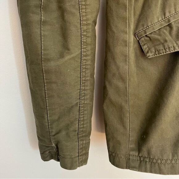 Me Jane Lace Trimmed Utility Jacket Olive Green - Picture 4 of 15